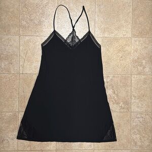 Victoria’s Secret Black Super Soft Modal Slip Small